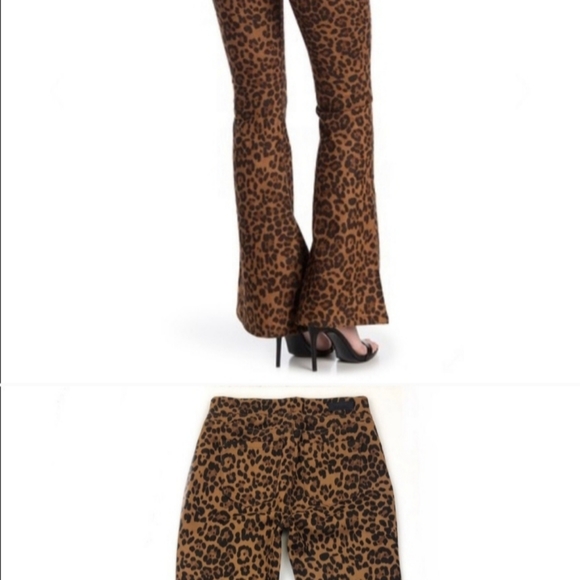Blank NYC 27 Flare Leopard Soft Suede-like Pull on Pants, New. - Picture 4 of 15